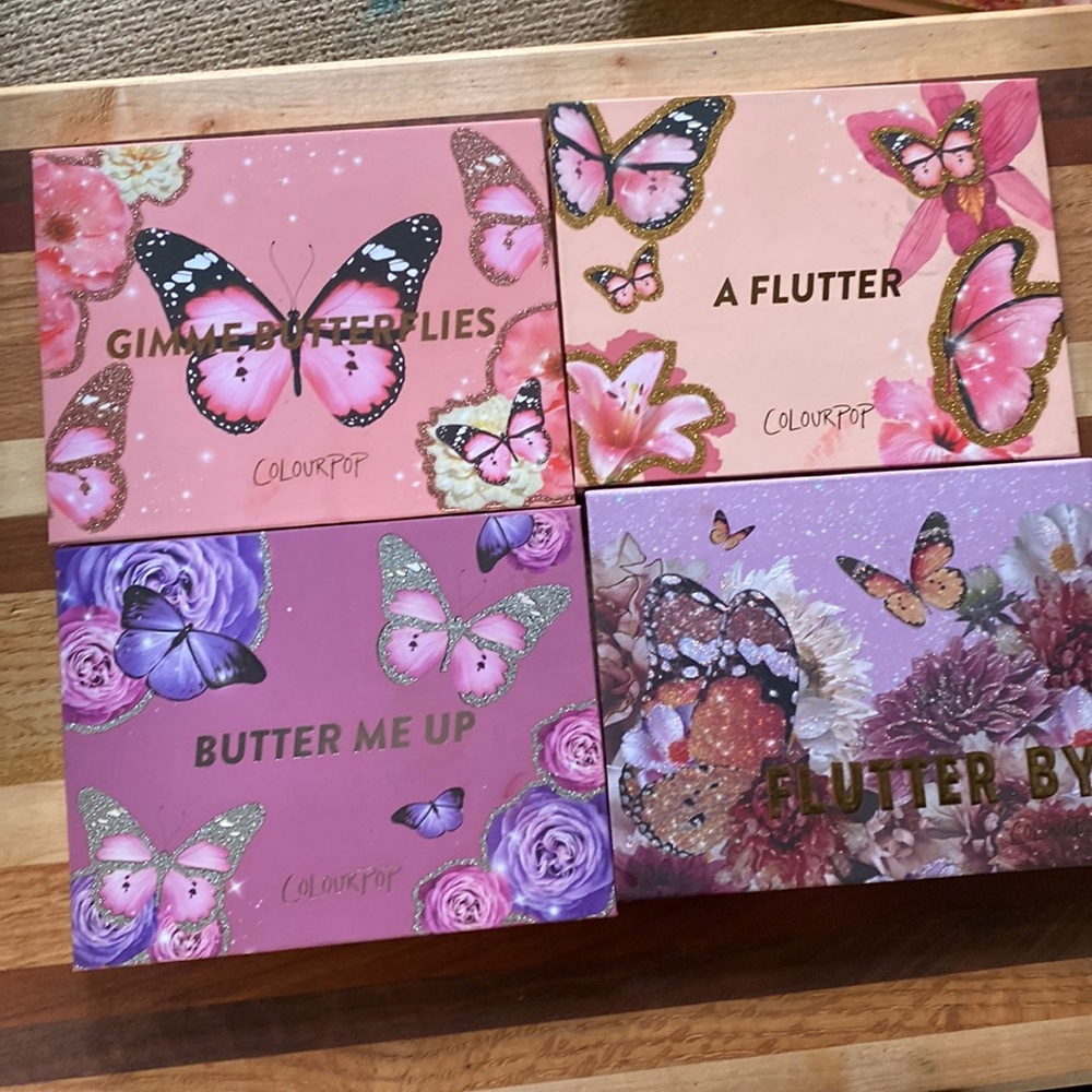 Colourpop Butterfly Palette bundle flutter by butter me up flutter butterflies